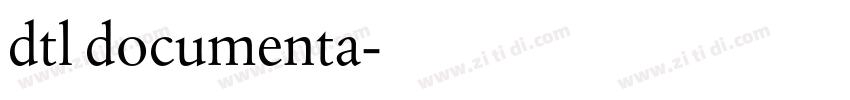 dtl documenta字体转换